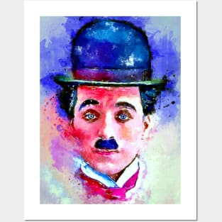 Watercolor Chaplin Posters and Art